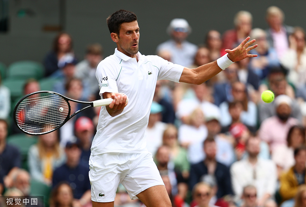  德约科维奇直落三盘，温网卫冕势如虹