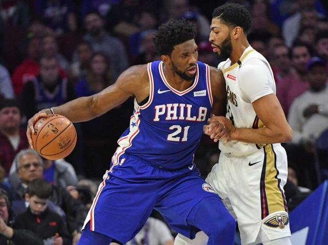  恩比德统治攻防两端76人轻取魔术